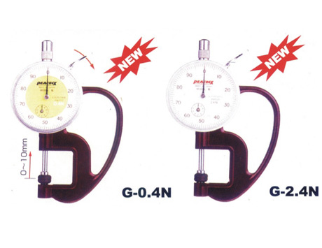 G-0.4N G-2.4N孔雀牌針盤式厚度針