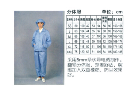 防靜電分體服